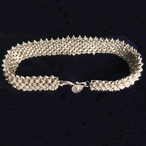 ANTIQUE VICTORIAN EXQUISITE DESIGN SILVER BRACELET